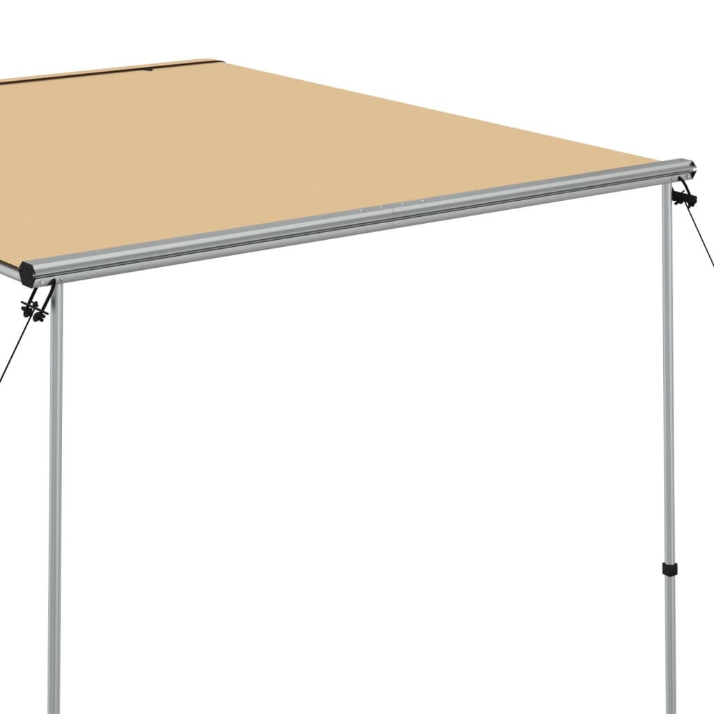 Markizė nameliui ant ratų, smėlio spalvos, 2x2,5x2,15m