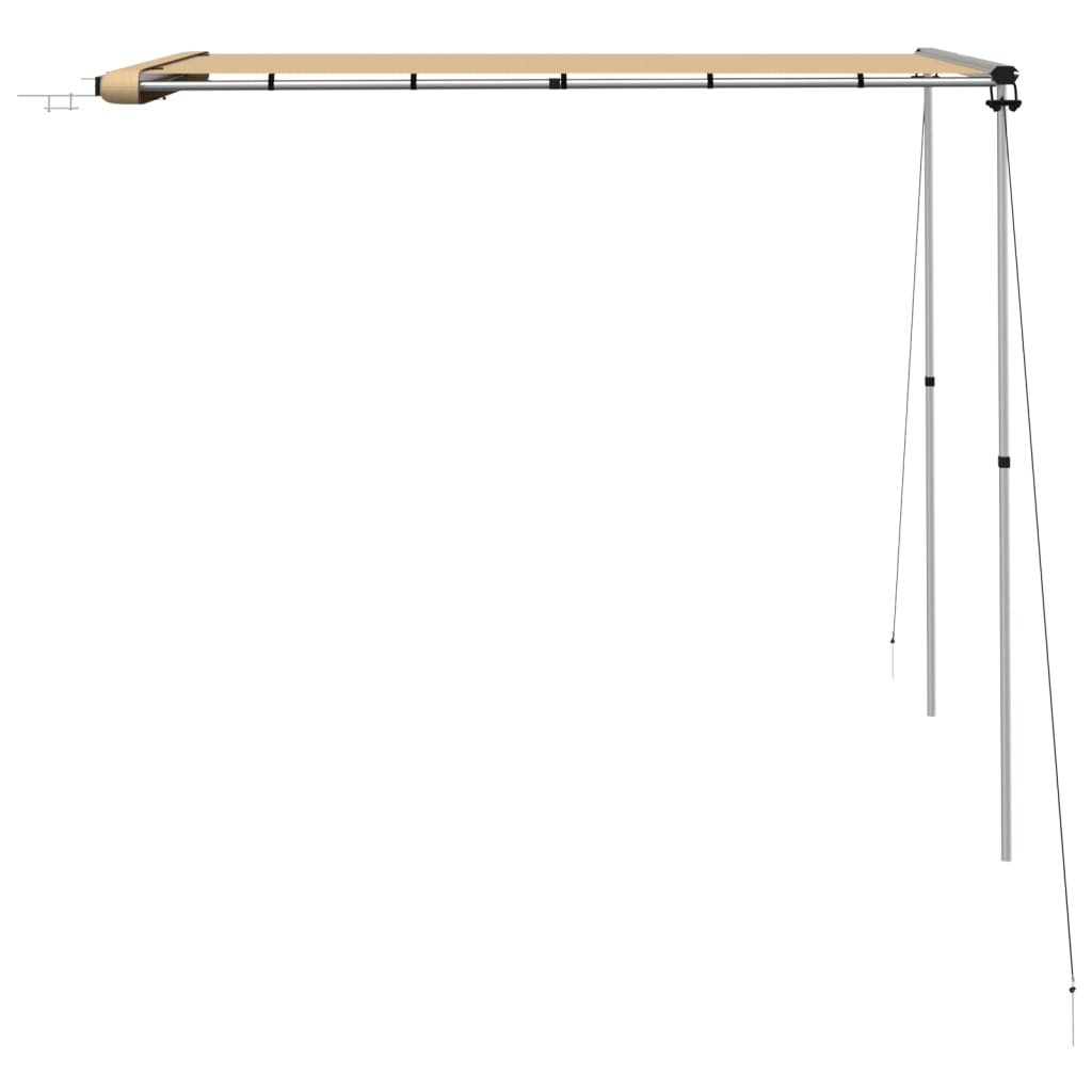 Markizė nameliui ant ratų, smėlio spalvos, 2,4x2,5x2,15m