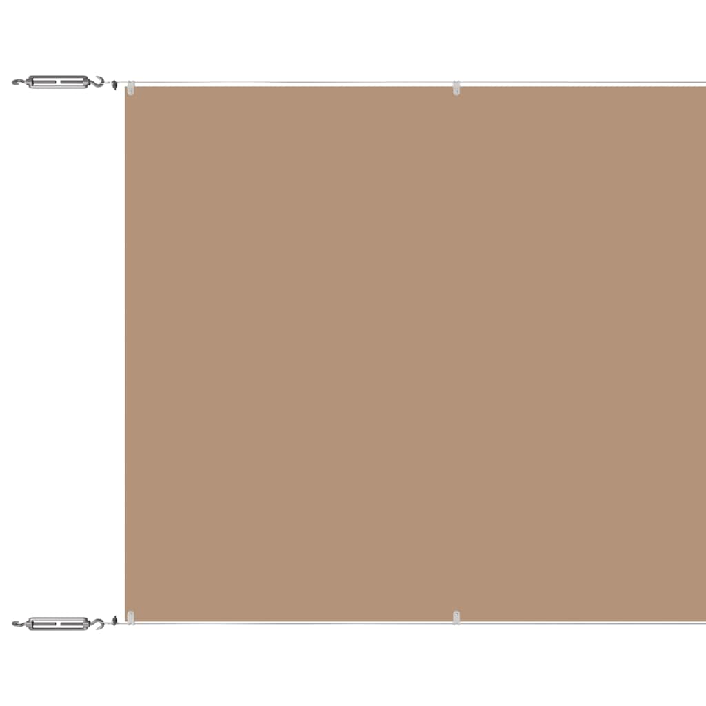 Vertikali markizė, taupe spalvos, 140x800cm, oksfordo audinys
