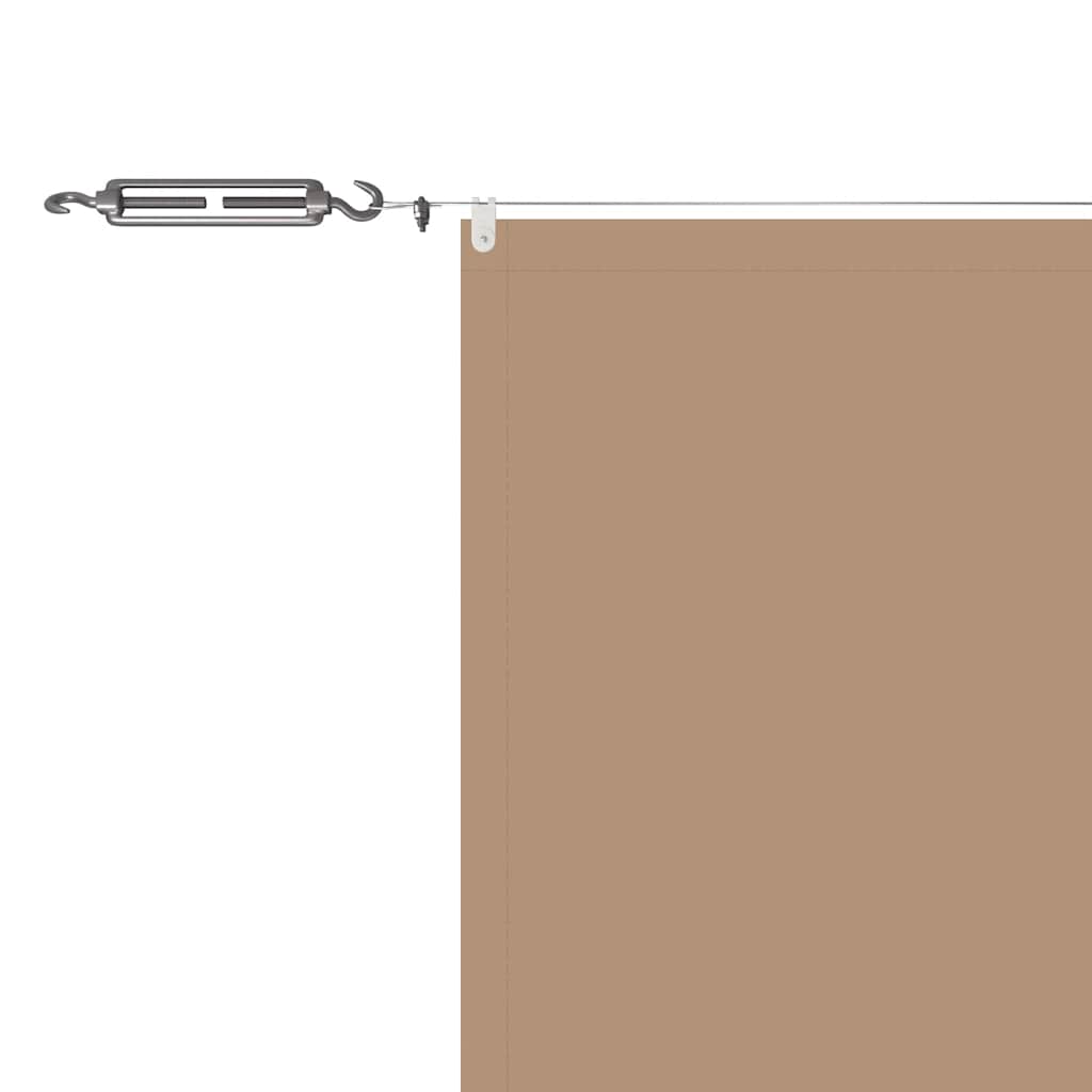 Vertikali markizė, taupe spalvos, 140x800cm, oksfordo audinys