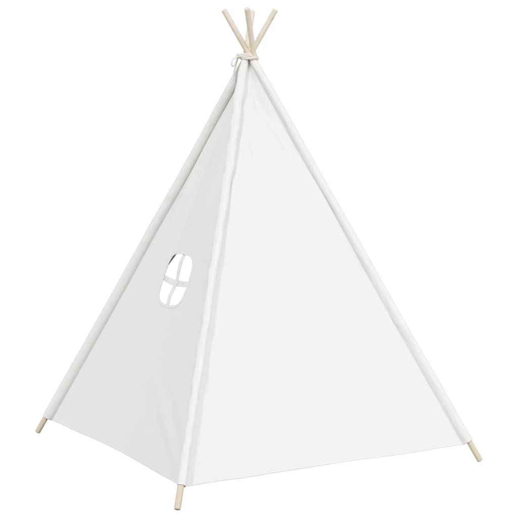 Vaikiška tipi palapinė, balta, 120x120x150cm, persiko oda