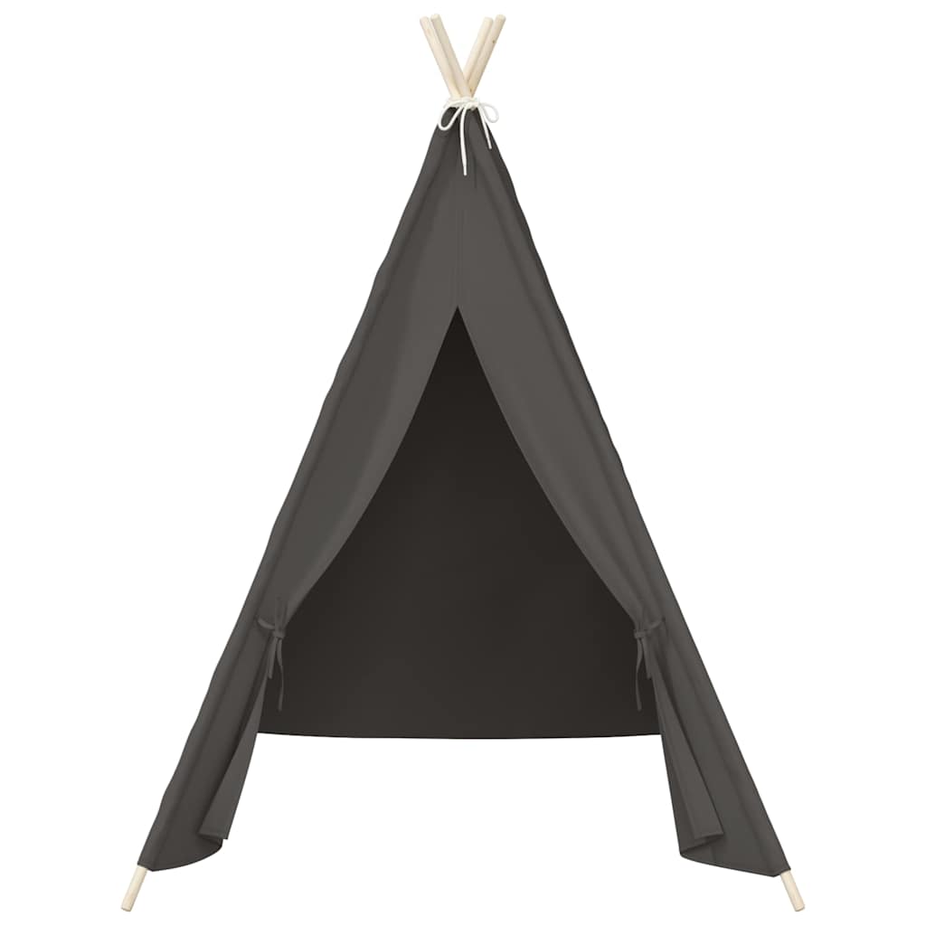 Vaikiška tipi palapinė, pilka, 120x120x150cm, persiko oda