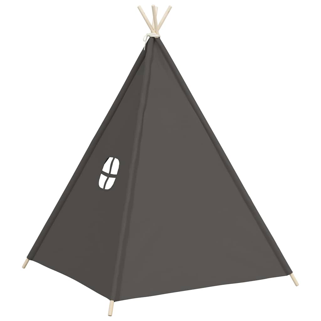 Vaikiška tipi palapinė, pilka, 120x120x150cm, persiko oda