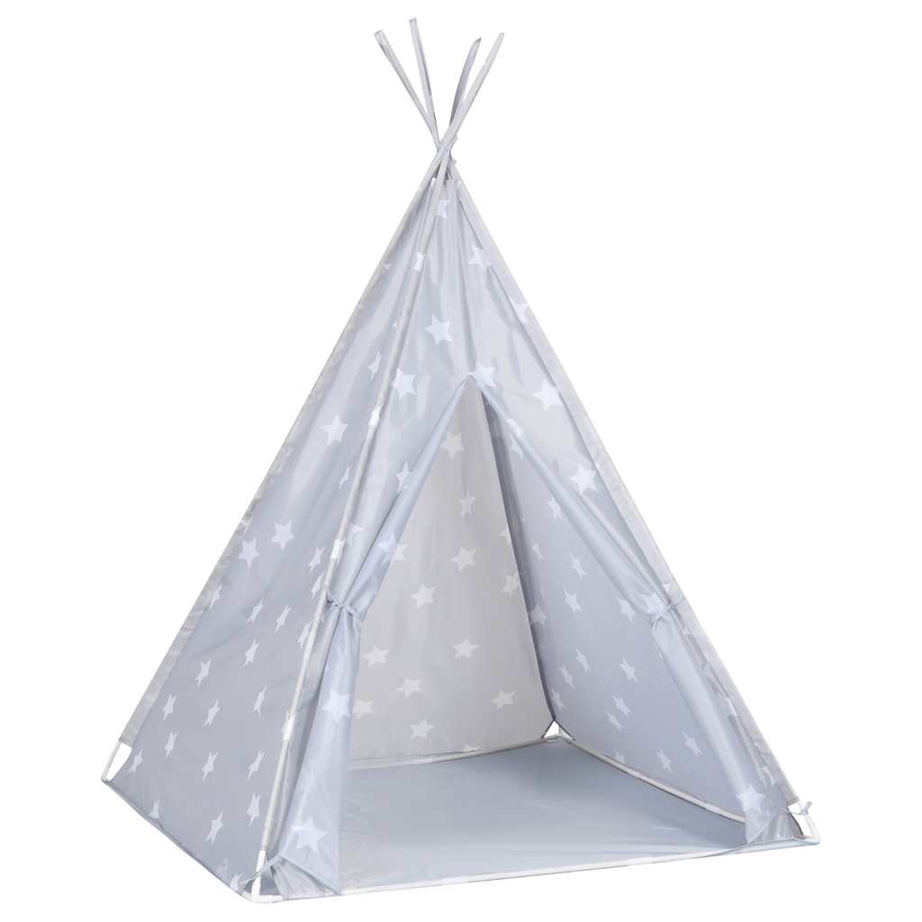 Vaikiška tipi palapinė, pilka, 115x115x160cm, poliesteris
