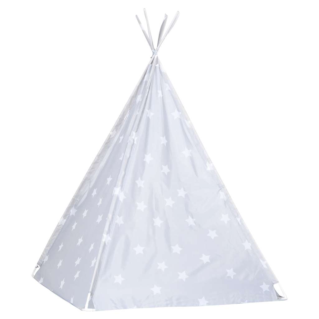 Vaikiška tipi palapinė, pilka, 115x115x160cm, poliesteris