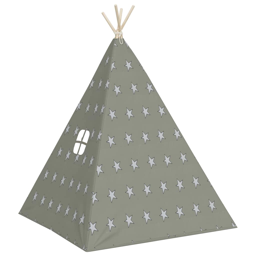 Vaikiška tipi palapinė, pilka, 115x115x160cm, poliesteris
