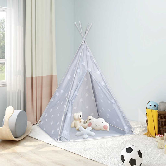 Vaikiška tipi palapinė, pilka, 115x115x160cm, poliesteris