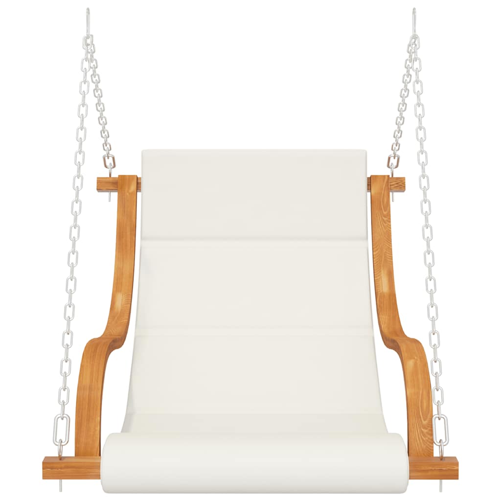 Supama kėdė be sūpynių rėmo su pagalvėle, dengta mediena