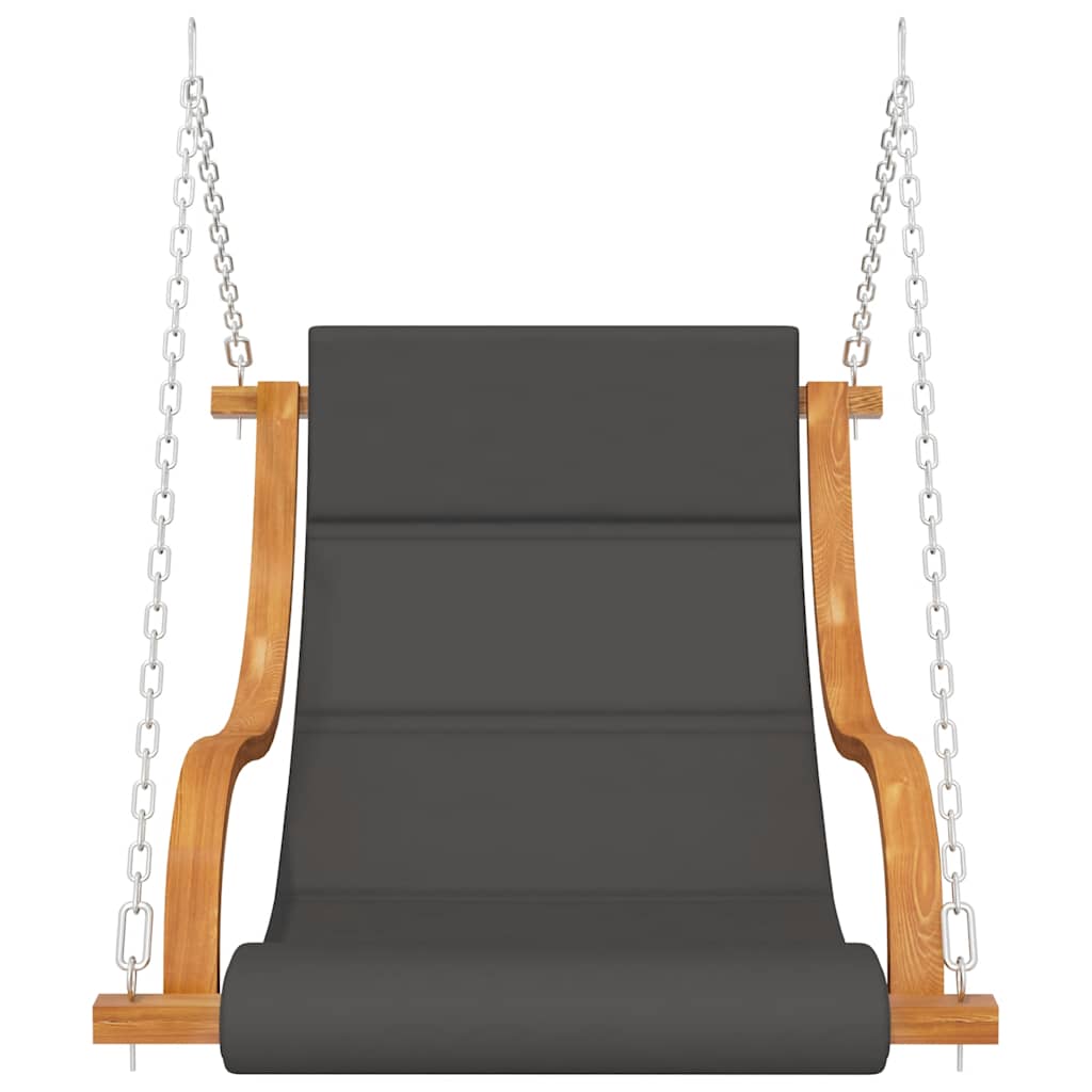 Supama kėdė be sūpynių rėmo su pagalvėle, dengta mediena