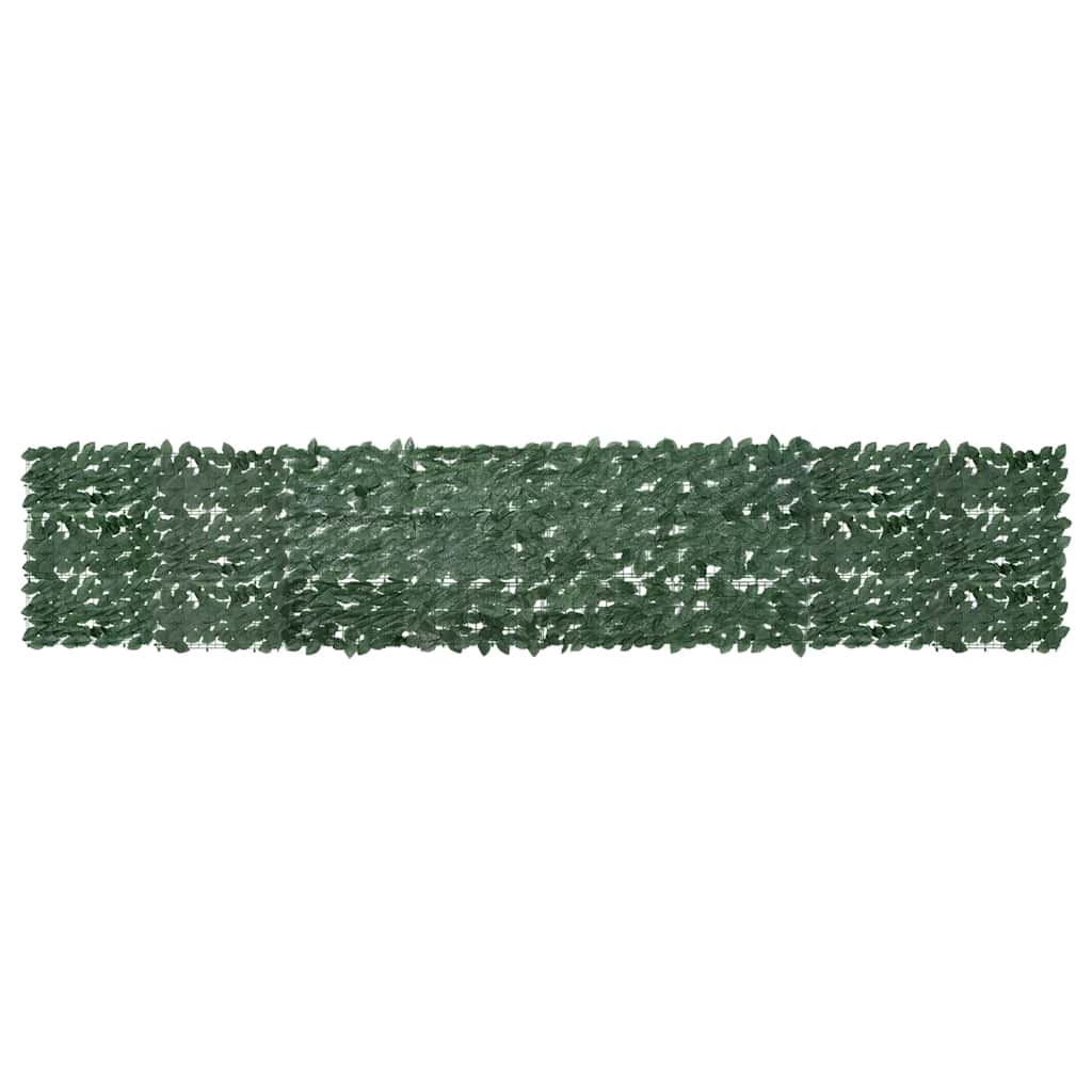 Balkono pertvara, 400x75cm, su tamsiai žaliais lapais