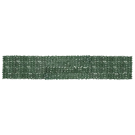 Balkono pertvara, 600x100cm, su tamsiai žaliais lapais