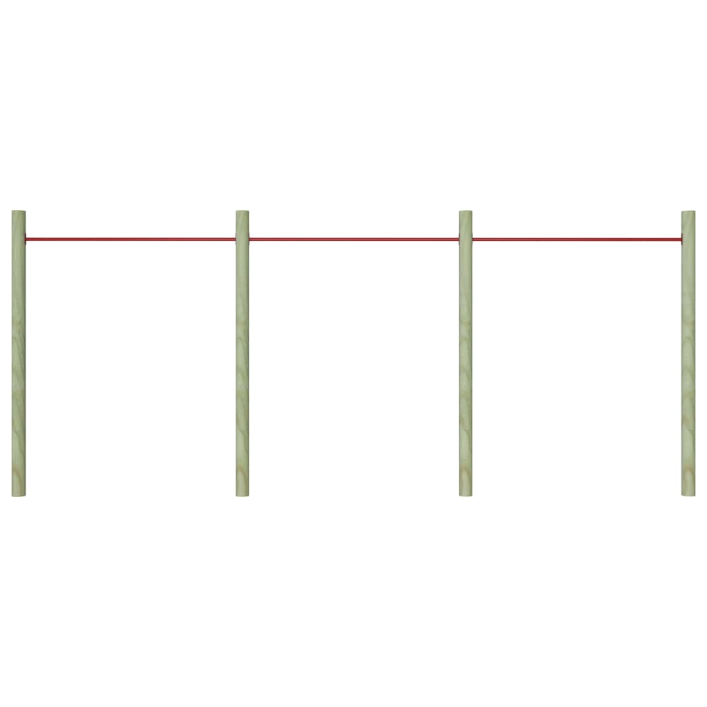 Skersiniai, 3vnt., raudonos spalvos, 125cm, plienas