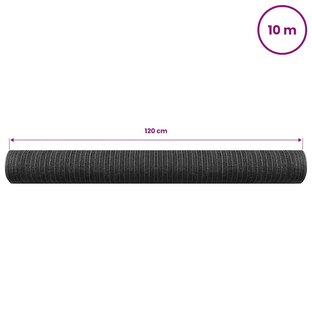 Privatumo suteikiantis tinklelis, antracito, 1,2x10m, HDPE