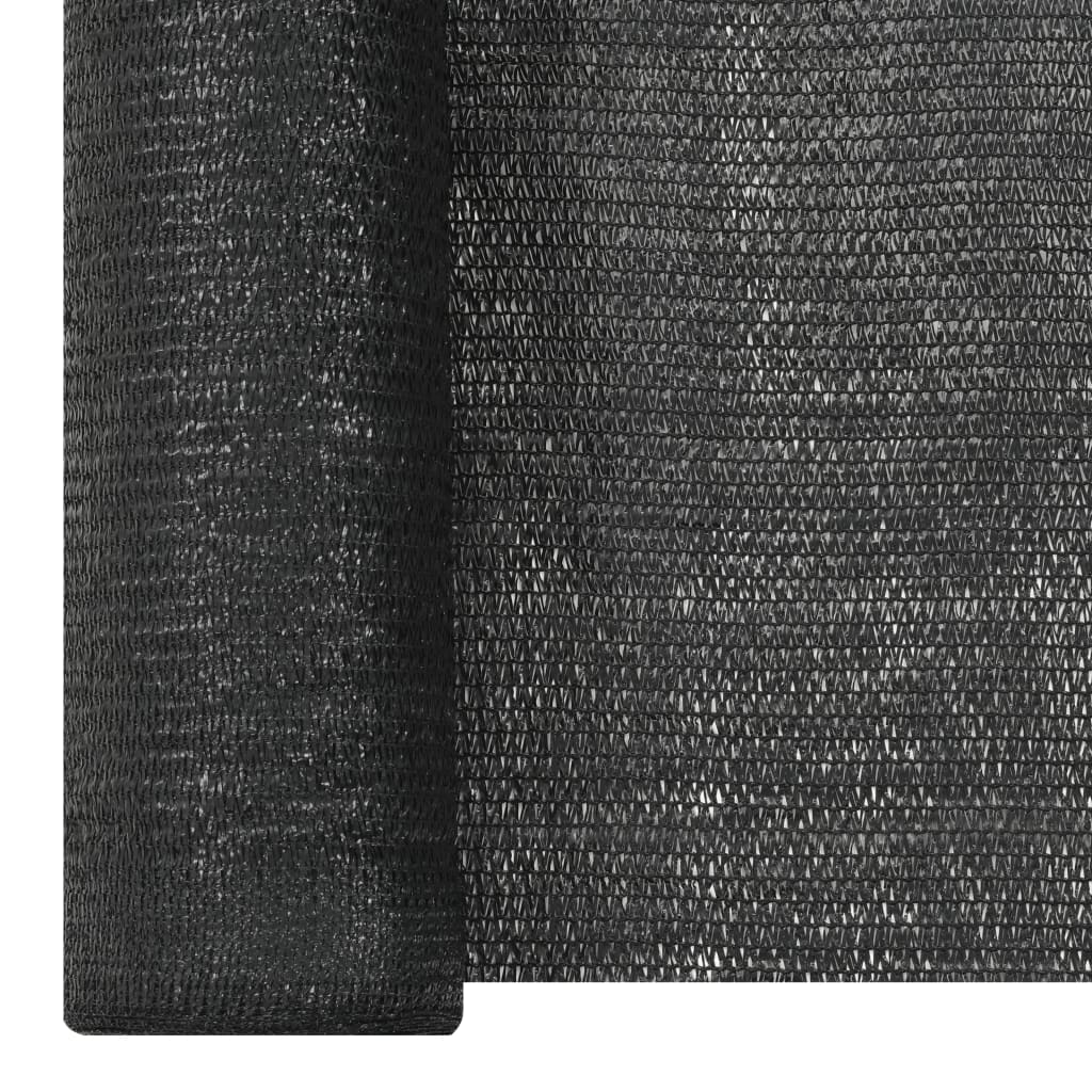 Privatumo suteikiantis tinklelis, juodas, 2x25m, HDPE, 150g/m²