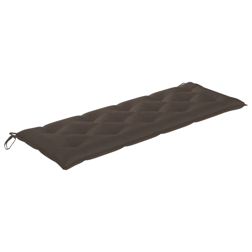 Sudedamas sodo suoliukas su pagalvėle, 159 cm, tikmedis