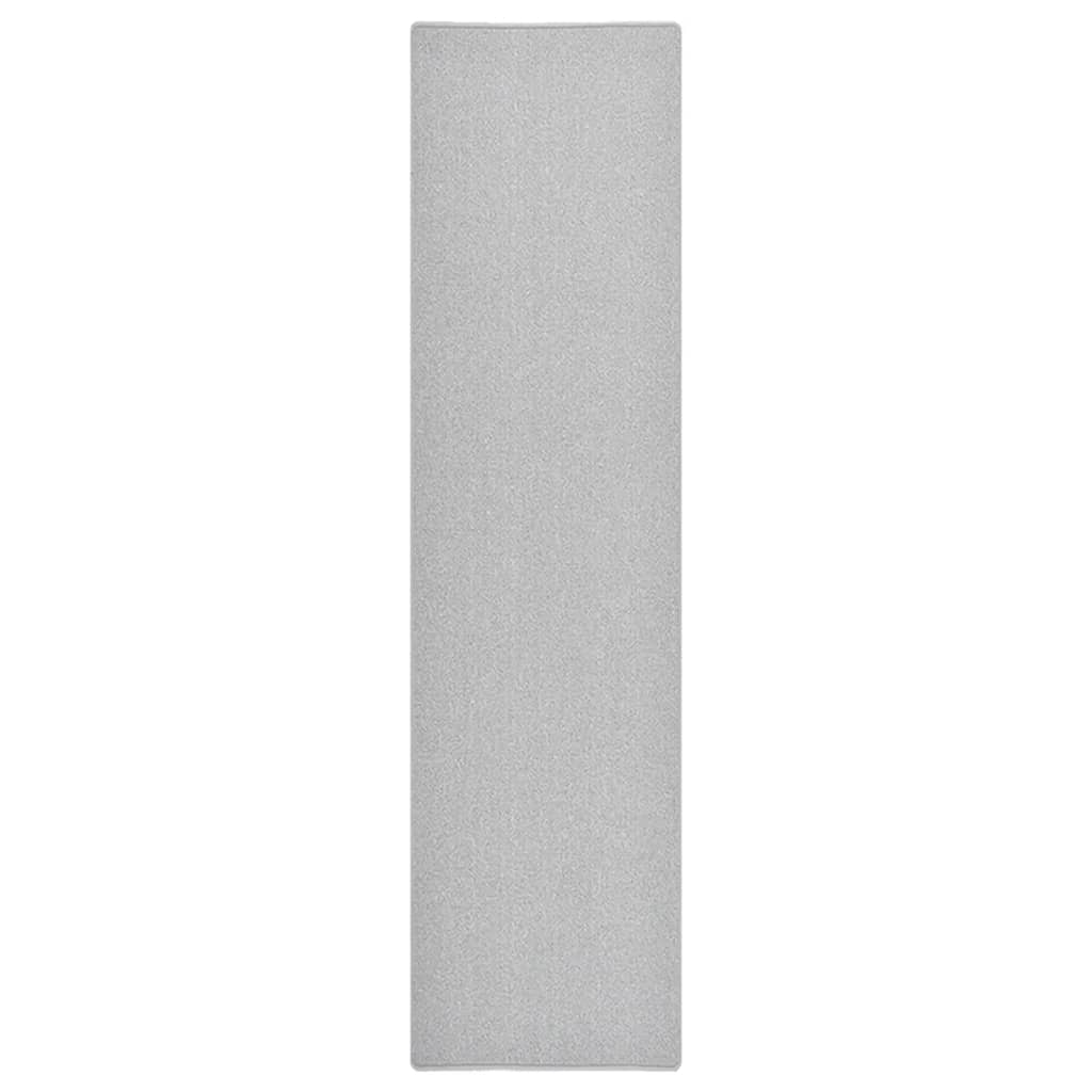 Kilimas-takelis, šviesiai pilkos spalvos, 80x300cm