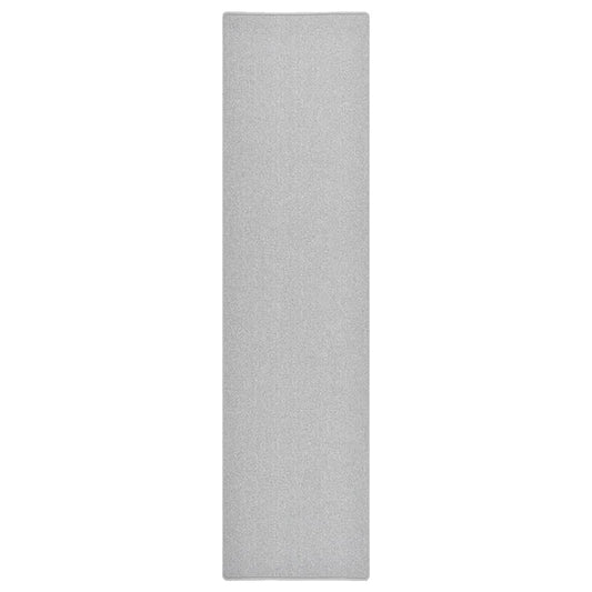 Kilimas-takelis, šviesiai pilkos spalvos, 80x300cm