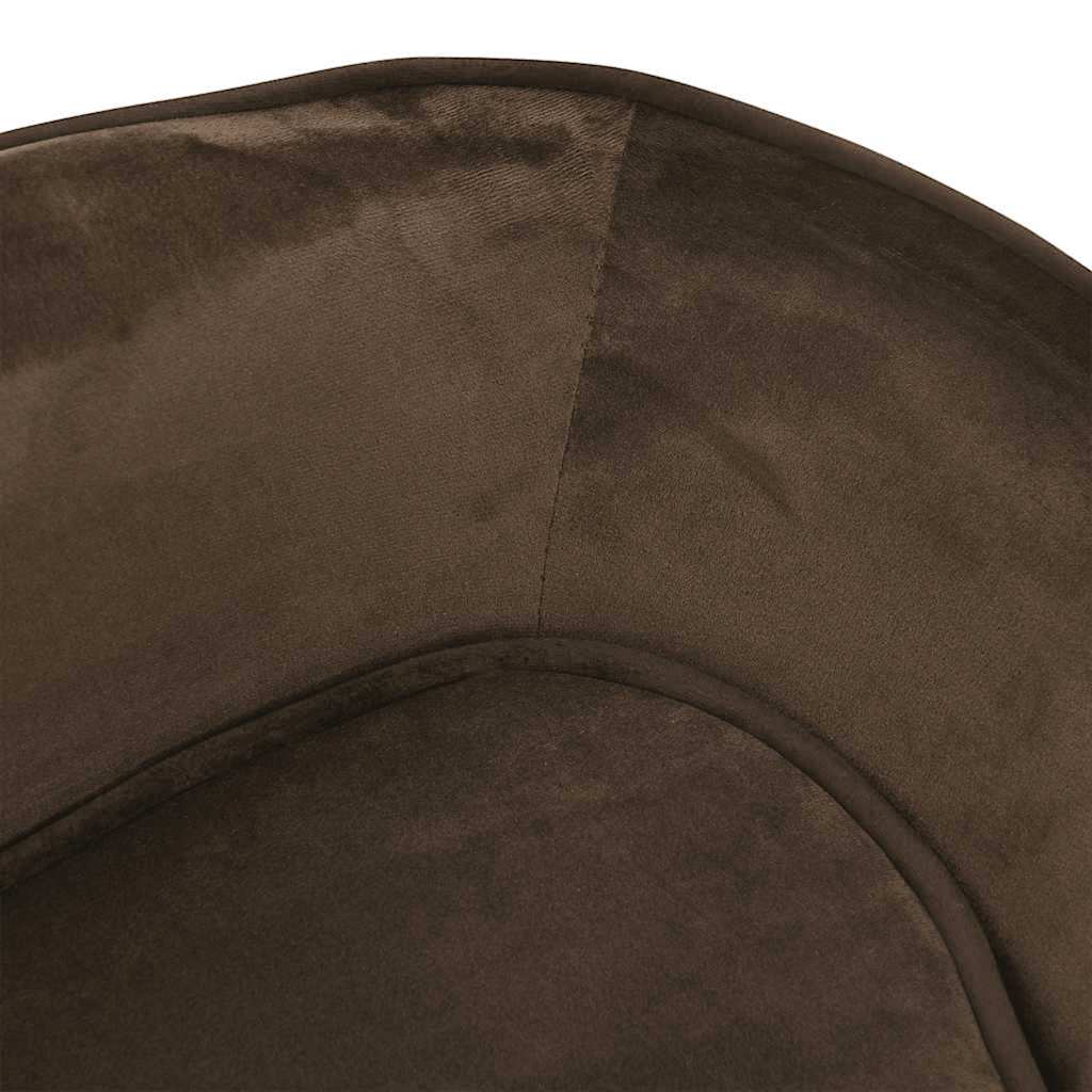 Lova šunims, rudos spalvos, 67x47x36cm, pliušas