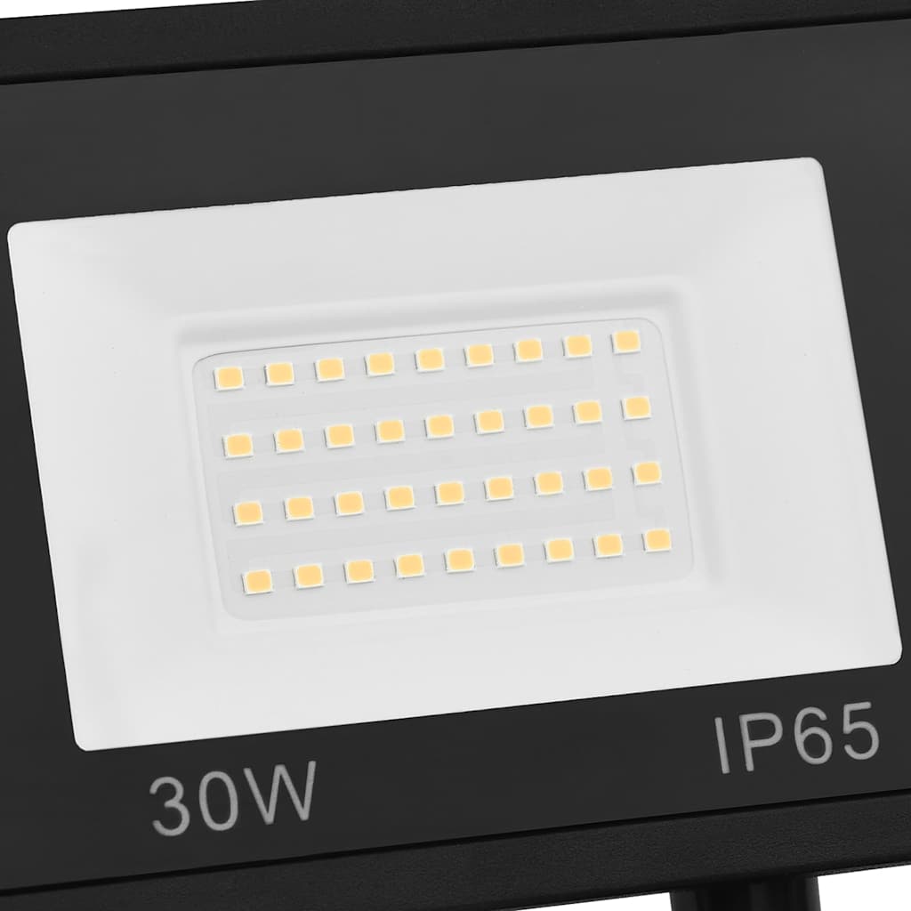 LED prožektorius su jutikliu, šiltos baltos spalvos, 30W