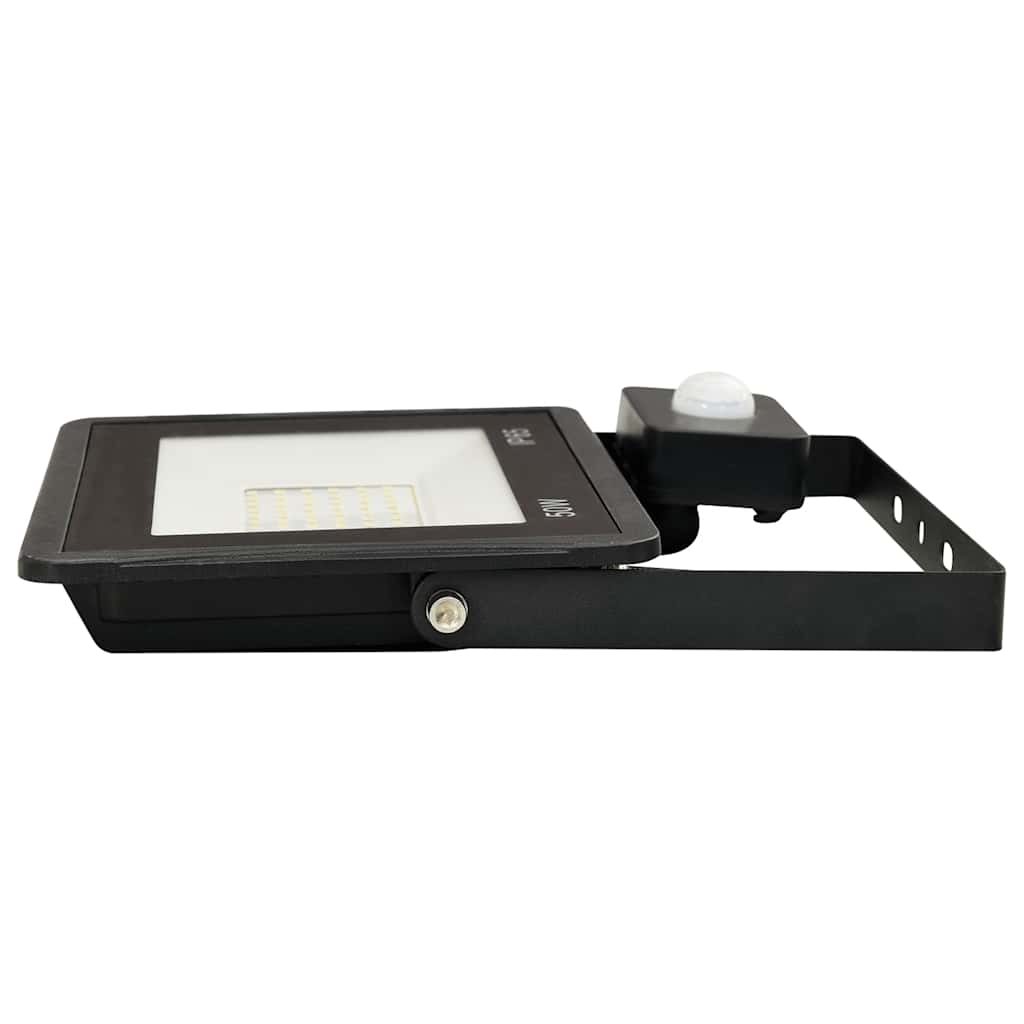 LED prožektorius su jutikliu, šiltos baltos spalvos, 50W