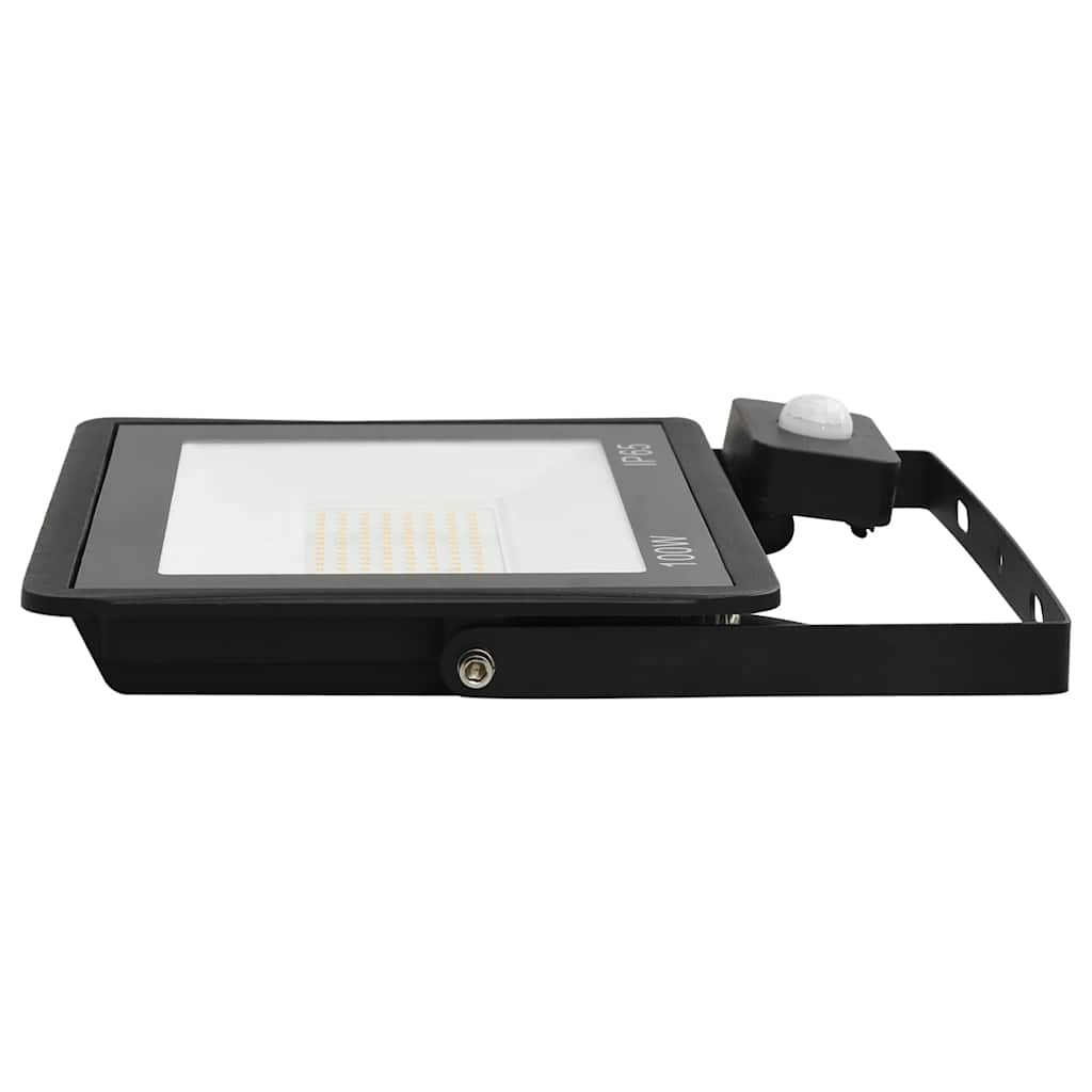 LED prožektorius su jutikliu, šiltos baltos spalvos, 100W