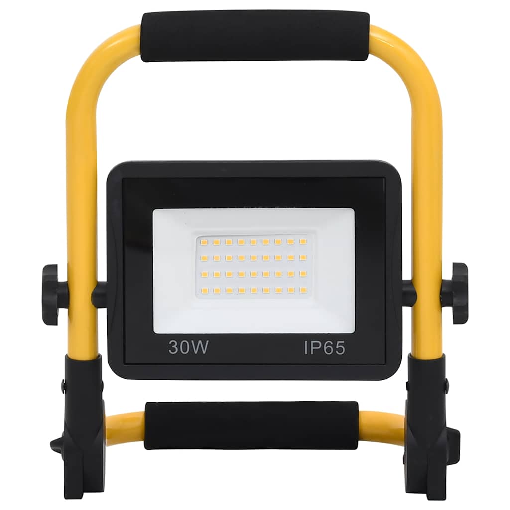 LED prožektorius su rankena, šiltos baltos spalvos, 30W