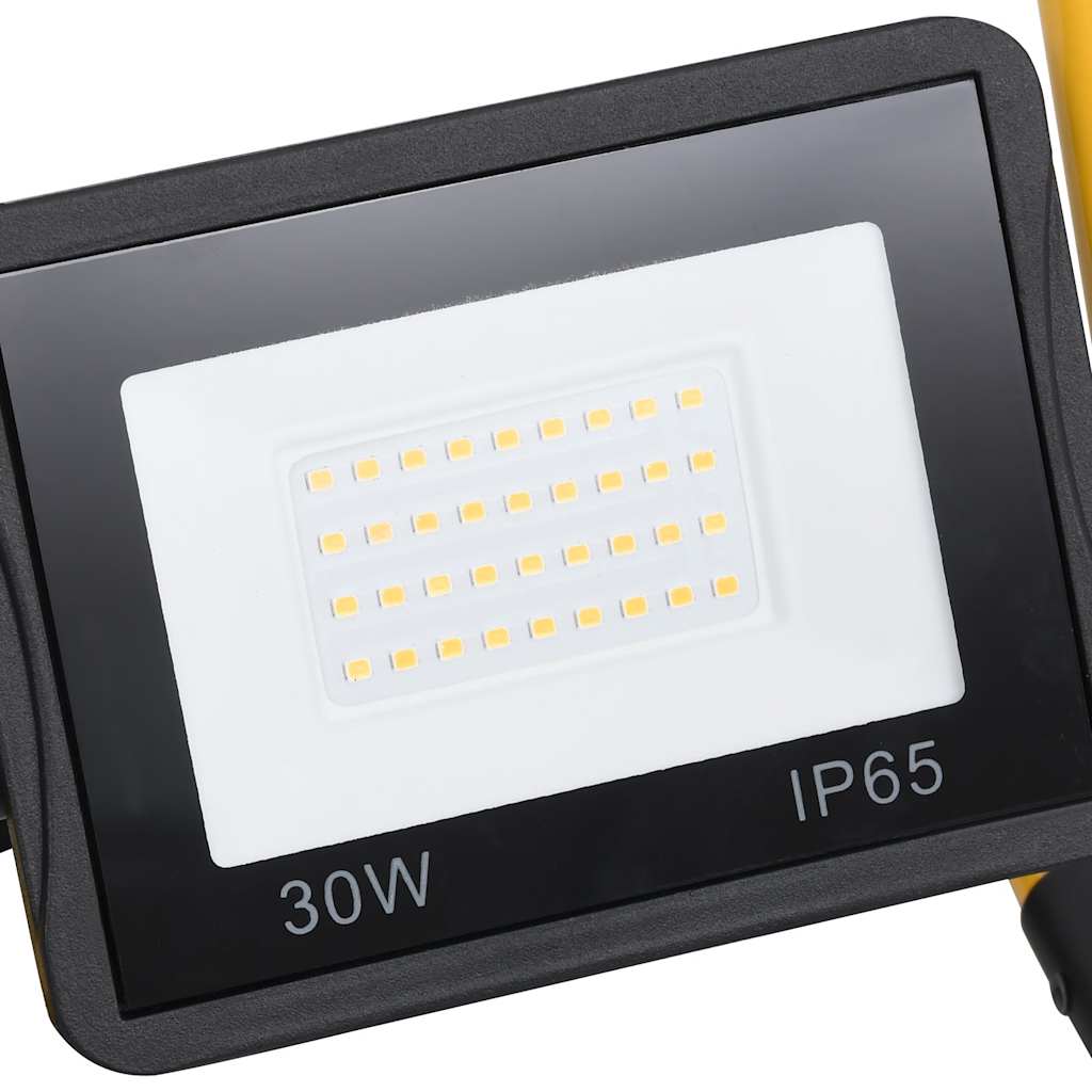 LED prožektorius su rankena, šiltos baltos spalvos, 30W