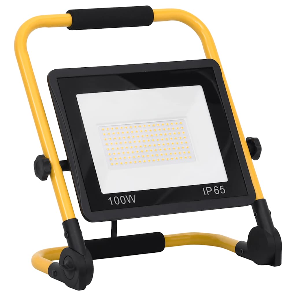 LED prožektorius su rankena, šiltos baltos spalvos, 100W