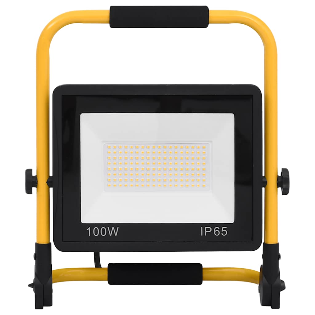 LED prožektorius su rankena, šiltos baltos spalvos, 100W