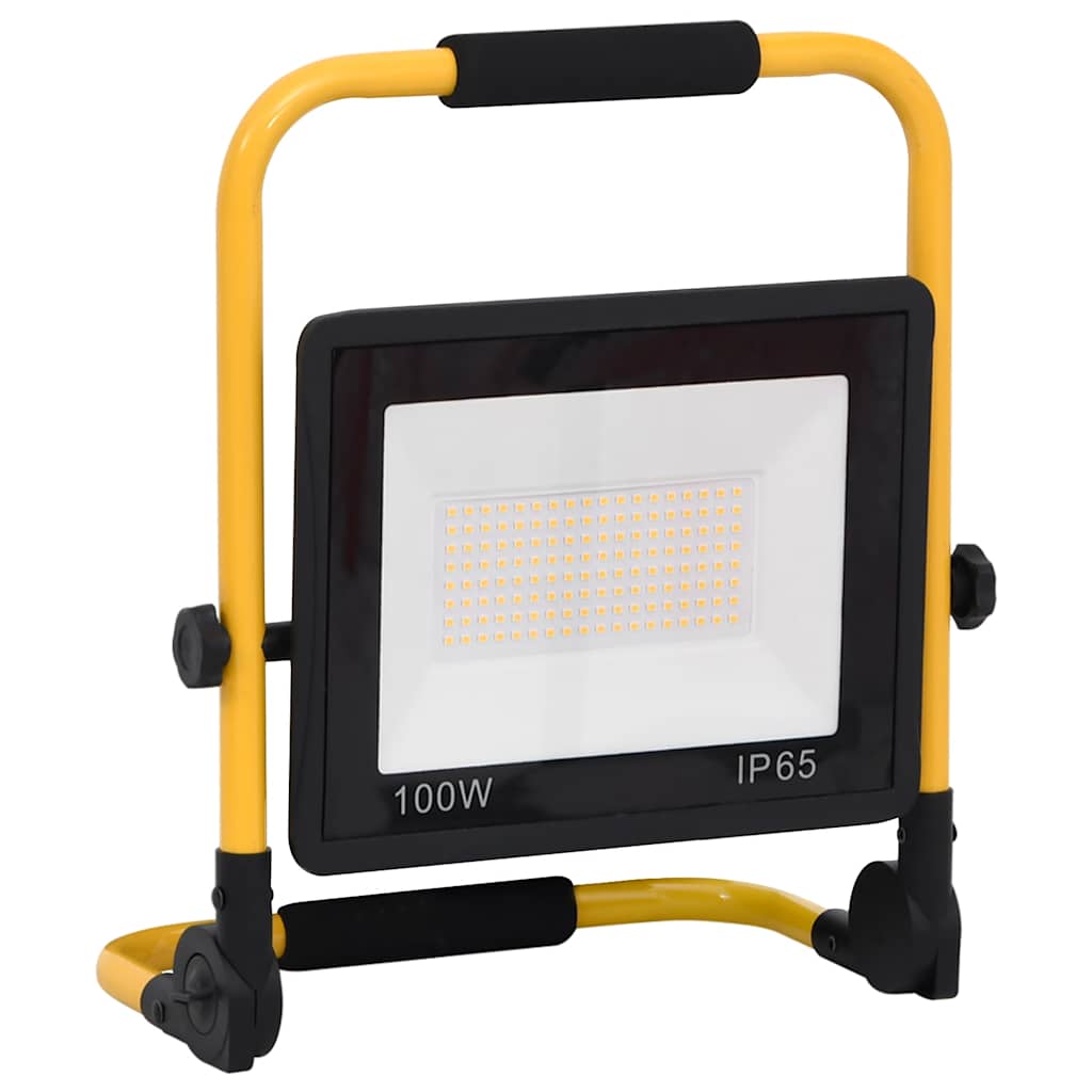 LED prožektorius su rankena, šiltos baltos spalvos, 100W