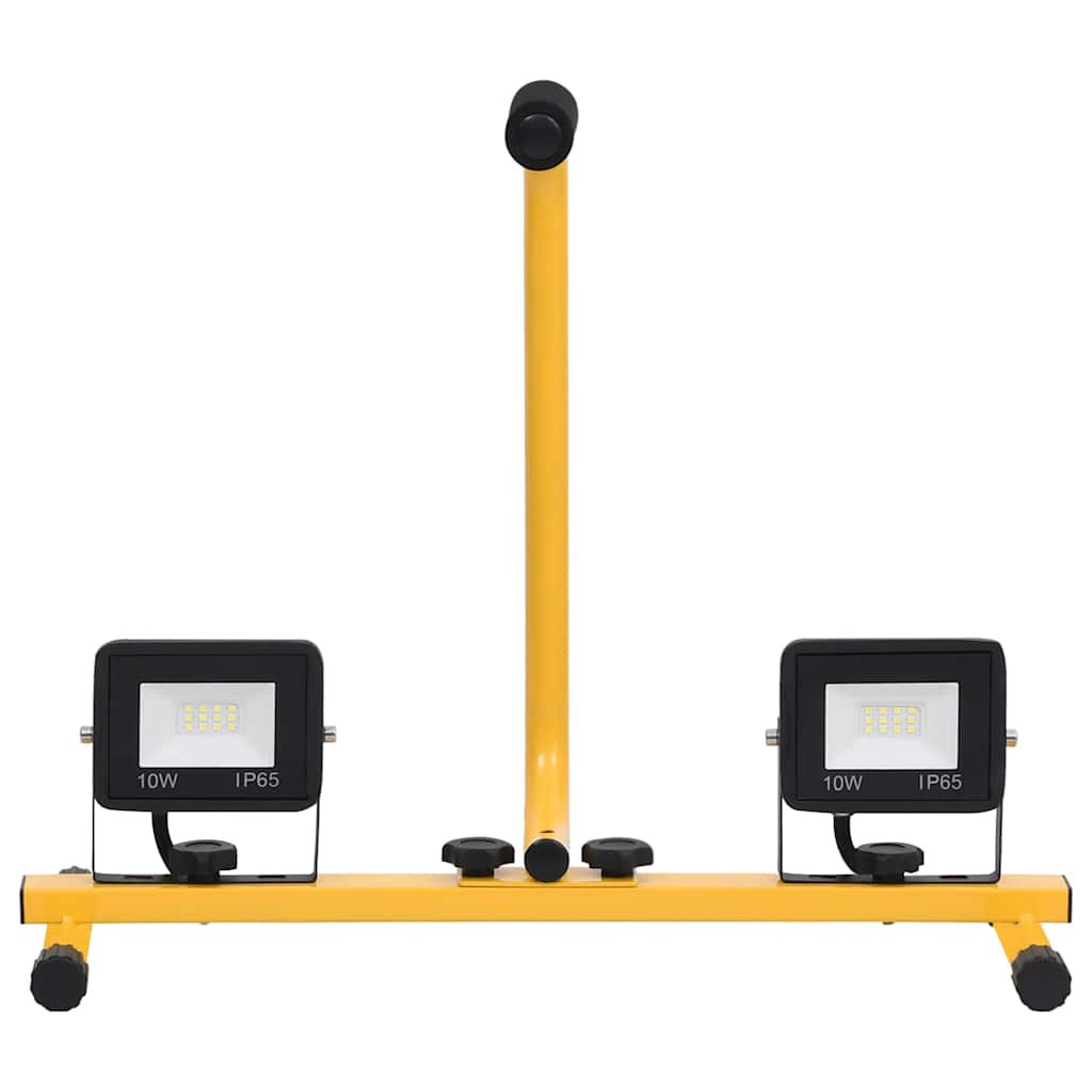 LED prožektorius su rankena, šiltos baltos spalvos, 2x10W