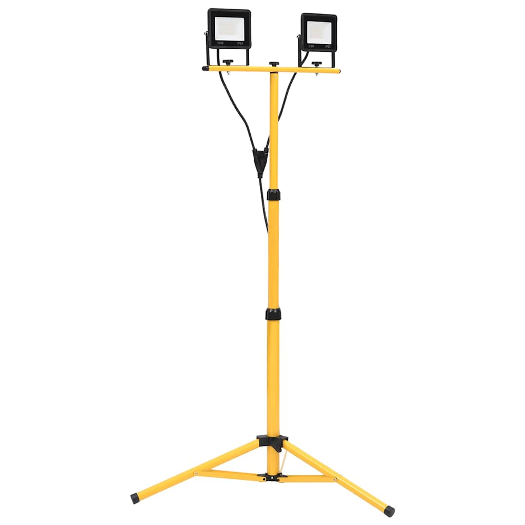 LED prožektorius su trikoju, šiltos baltos spalvos, 2x50W