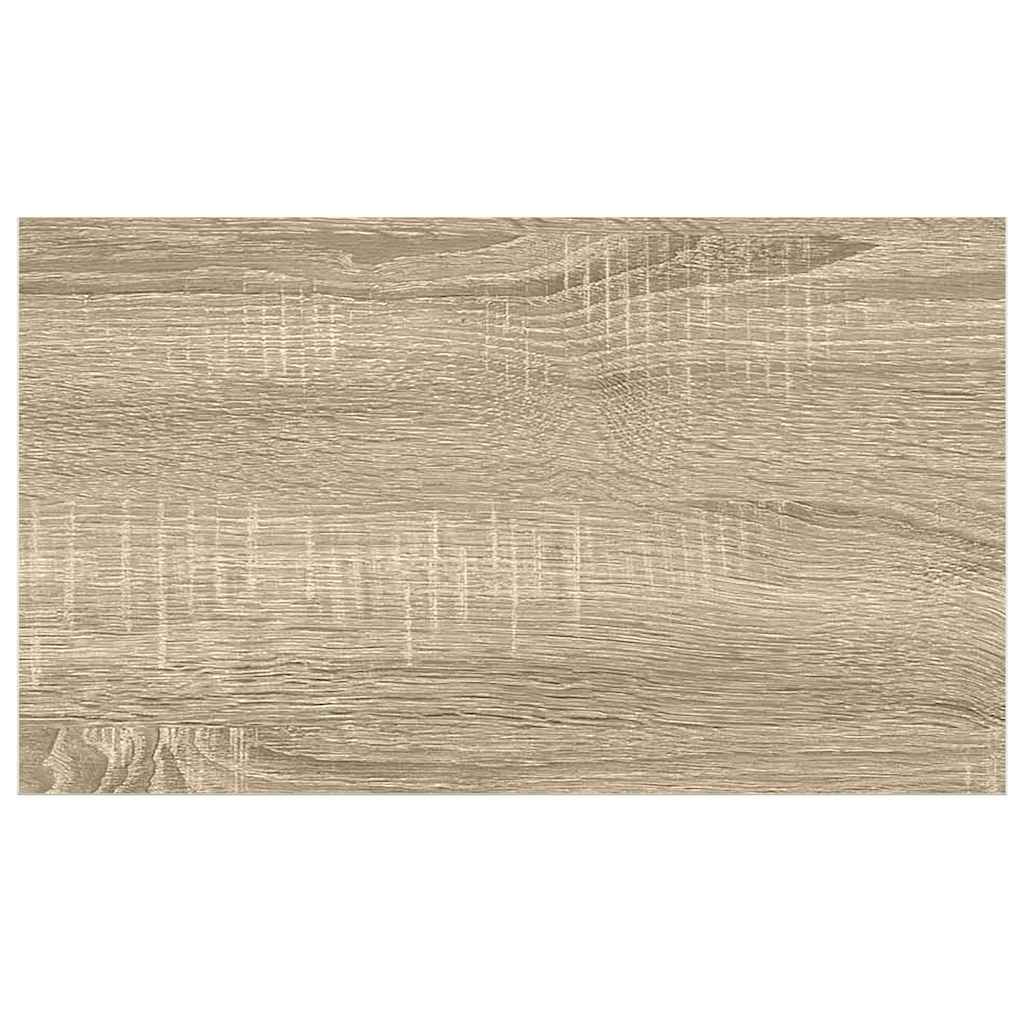 Pakabinama sieninė lentyna, ąžuolo ir balta, 40x23,5x3,8cm, MDF