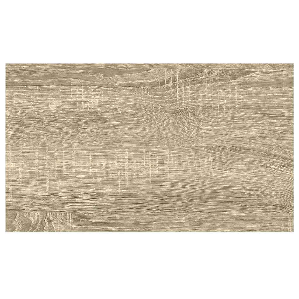 Pakabinamos lentynos, 2vnt., ąžuolo/baltos, 40x23x3,8cm, MDF