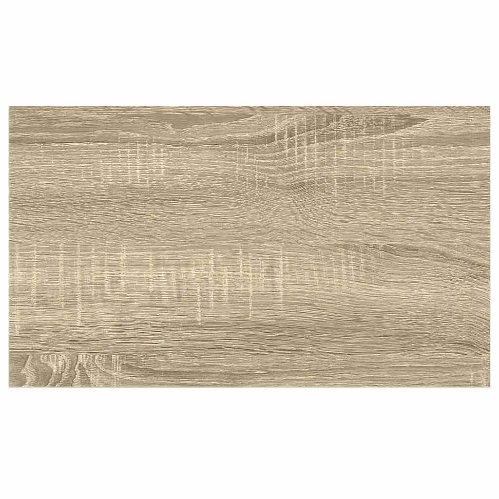 Pakabinamos lentynos, 4vnt., ąžuolo/baltos, 50x23x3,8cm, MDF