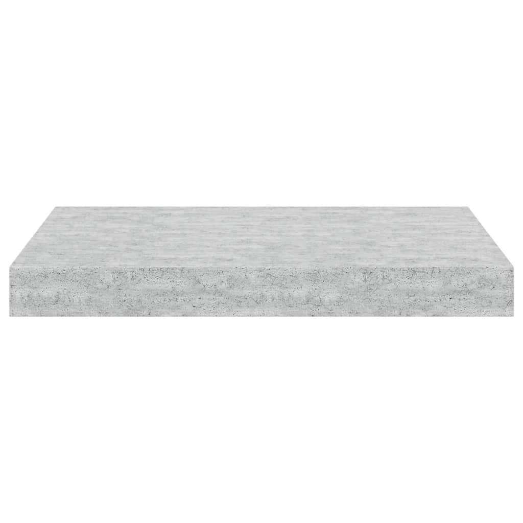 Pakabinamos sieninės lentynos, 2vnt., pilkos, 40x23x3,8cm, MDF