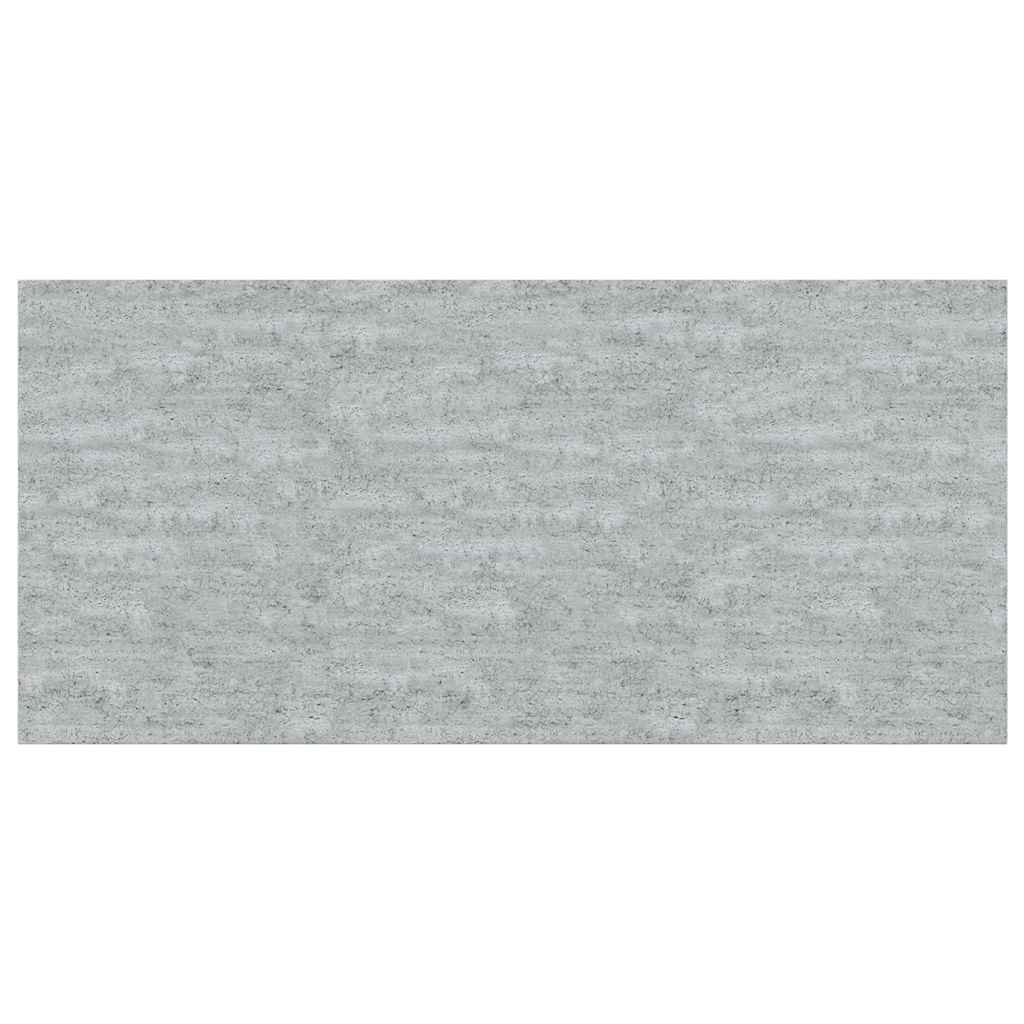 Pakabinamos sieninės lentynos, 4vnt., pilkos, 50x23x3,8cm, MDF
