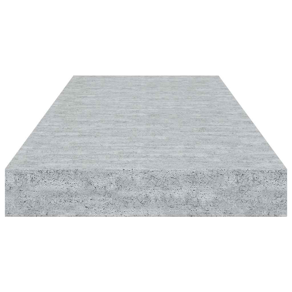 Pakabinama sieninė lentyna, betono pilka, 60x23,5x3,8cm, MDF