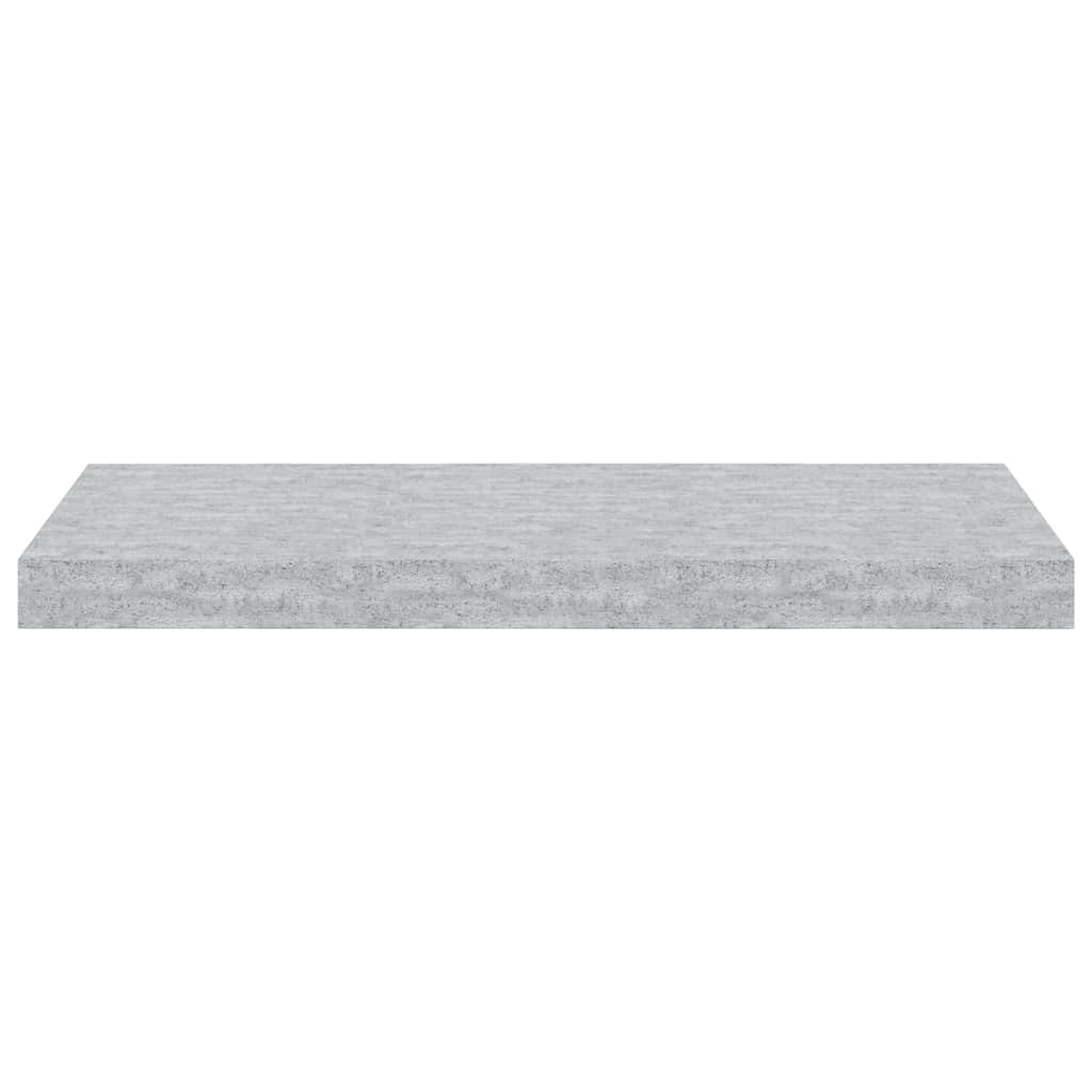 Pakabinamos lentynos, 2vnt., betono pilkos, 60x23,5x3,8cm, MDF