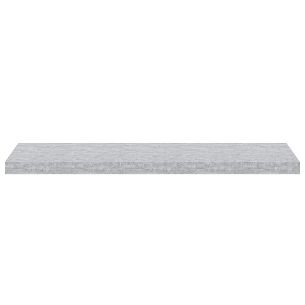 Pakabinamos lentynos, 2vnt., betono pilkos, 90x23,5x3,8cm, MDF