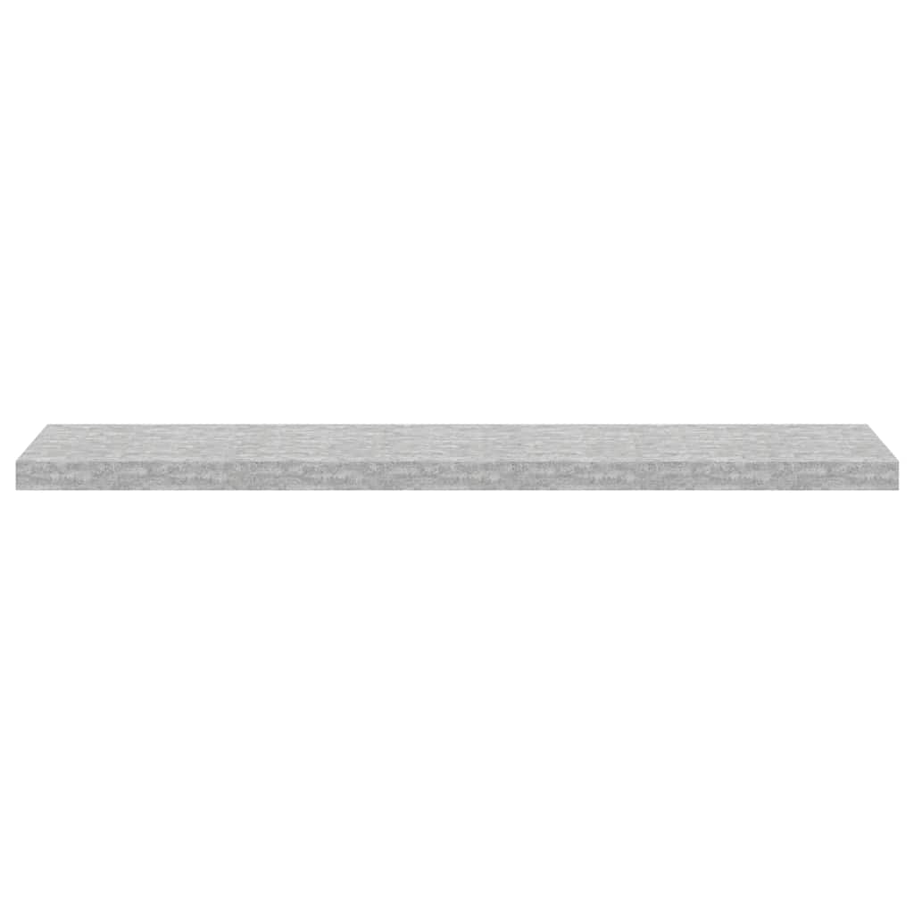 Pakabinamos lentynos, 2vnt., pilkos, 120x23,5x3,8cm, MDF