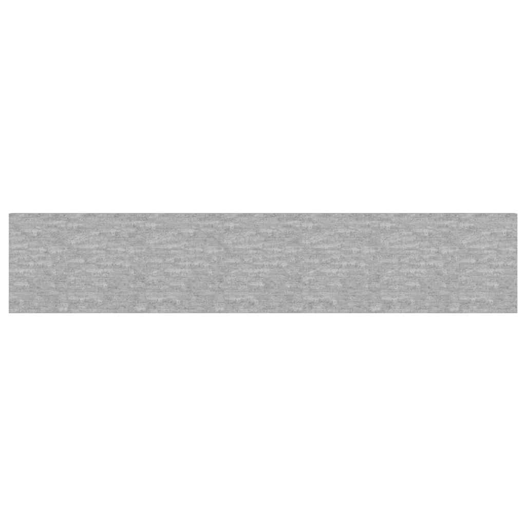 Pakabinamos lentynos, 2vnt., pilkos, 120x23,5x3,8cm, MDF