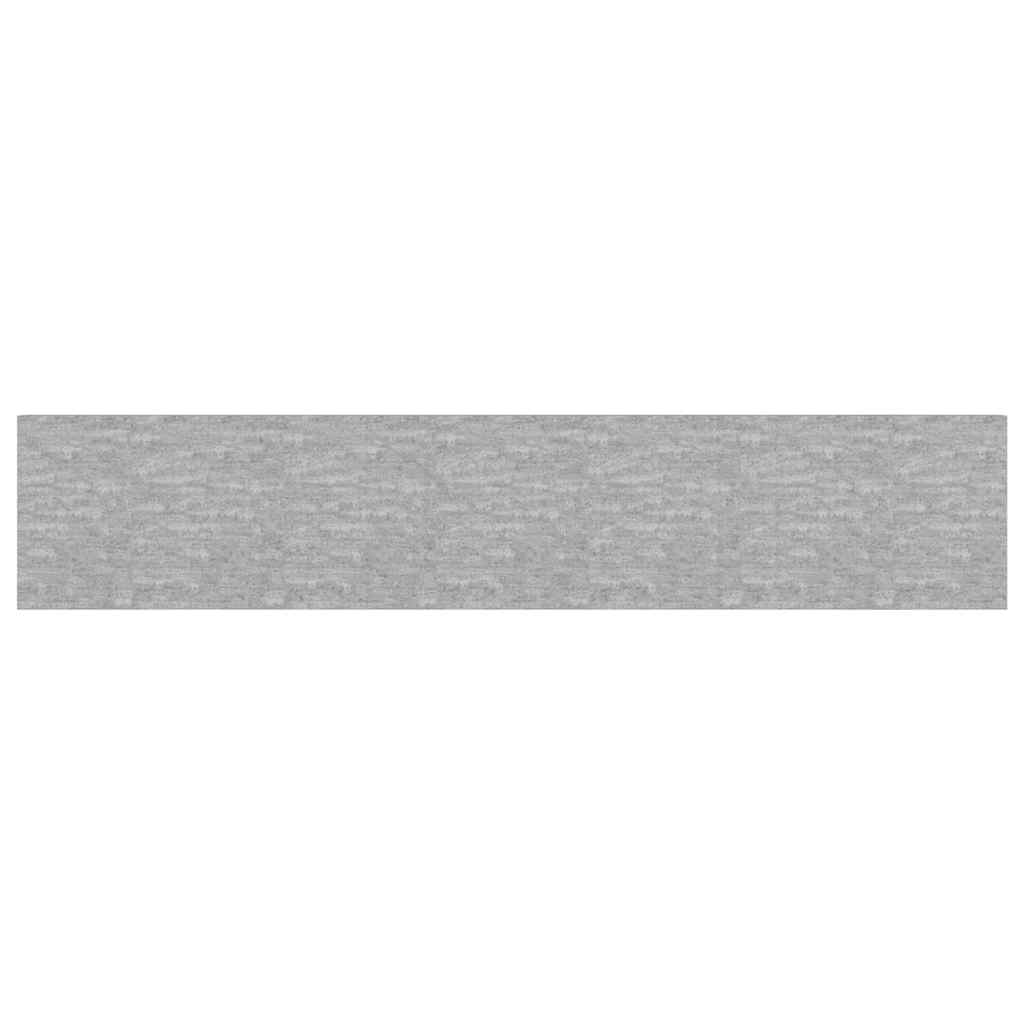 Pakabinamos lentynos, 4vnt., pilkos, 120x23,5x3,8cm, MDF