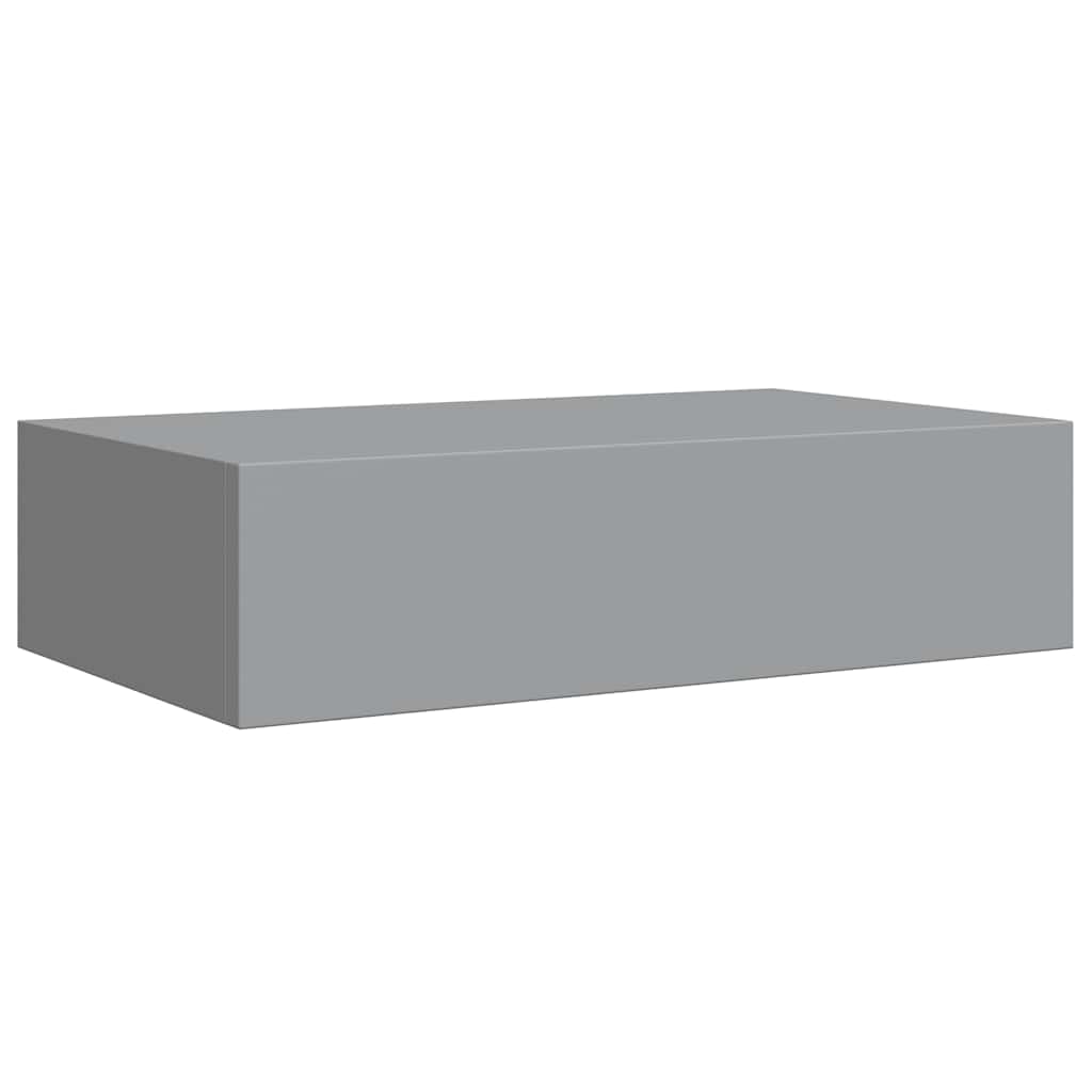 Lentynos su stalčiais, 2vnt., pilkos, 40x23,5x10cm, MDF