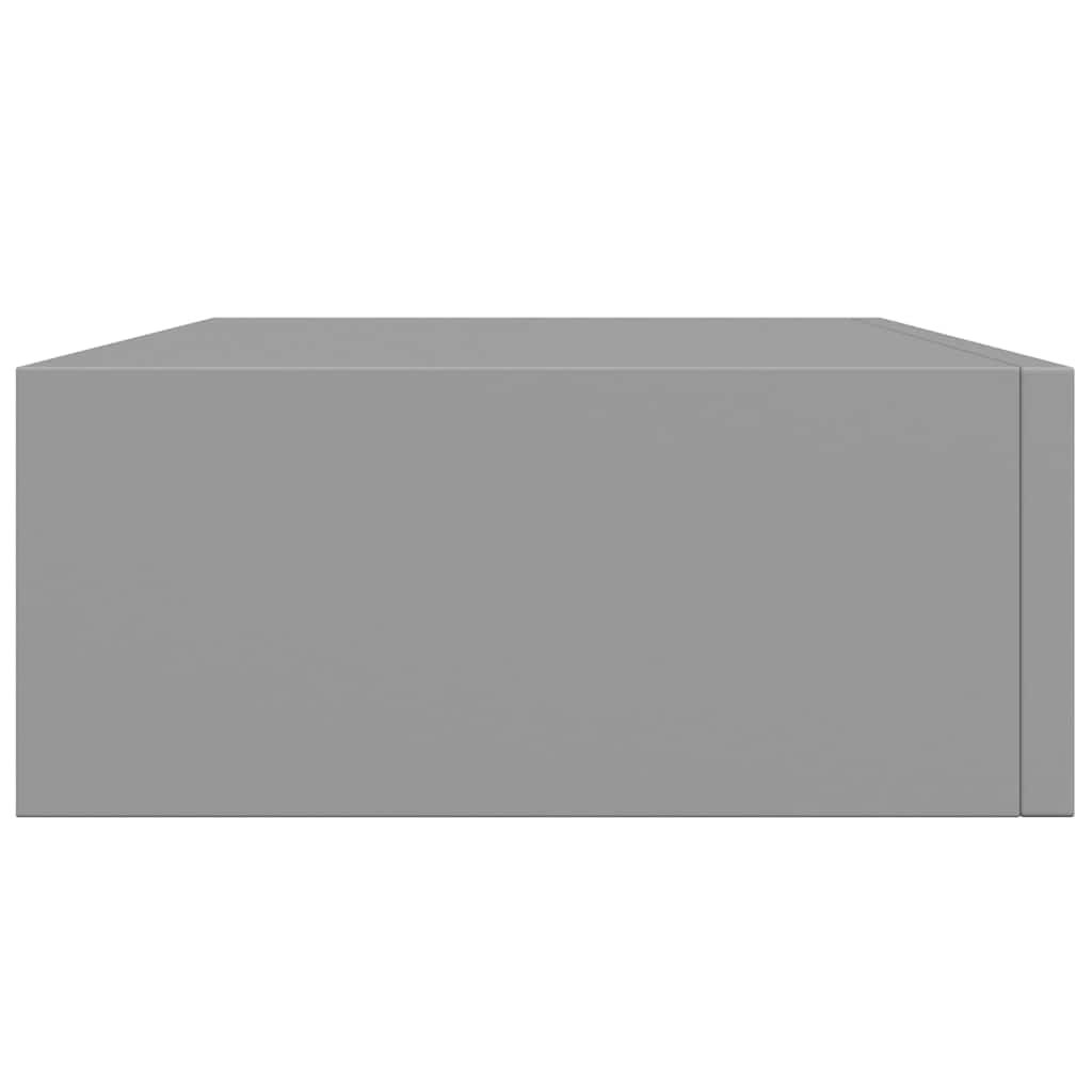 Lentynos su stalčiais, 2vnt., pilkos, 40x23,5x10cm, MDF