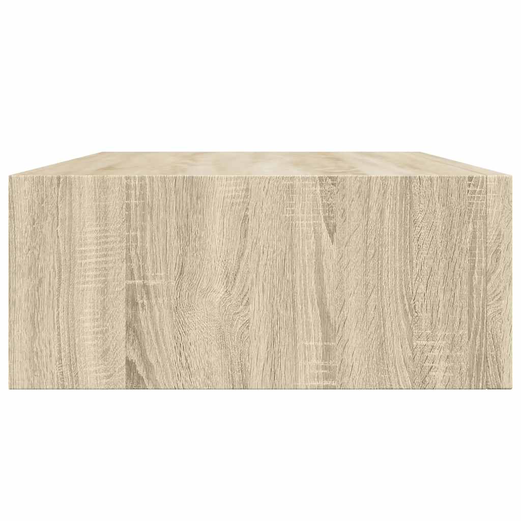 Sieninė lentyna su stalčiumi, ąžuolo, 40x23,5x10cm, MDF