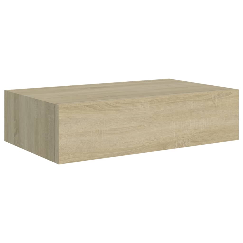Lentynos su stalčiais, 2vnt., ąžuolo, 40x23,5x10cm, MDF