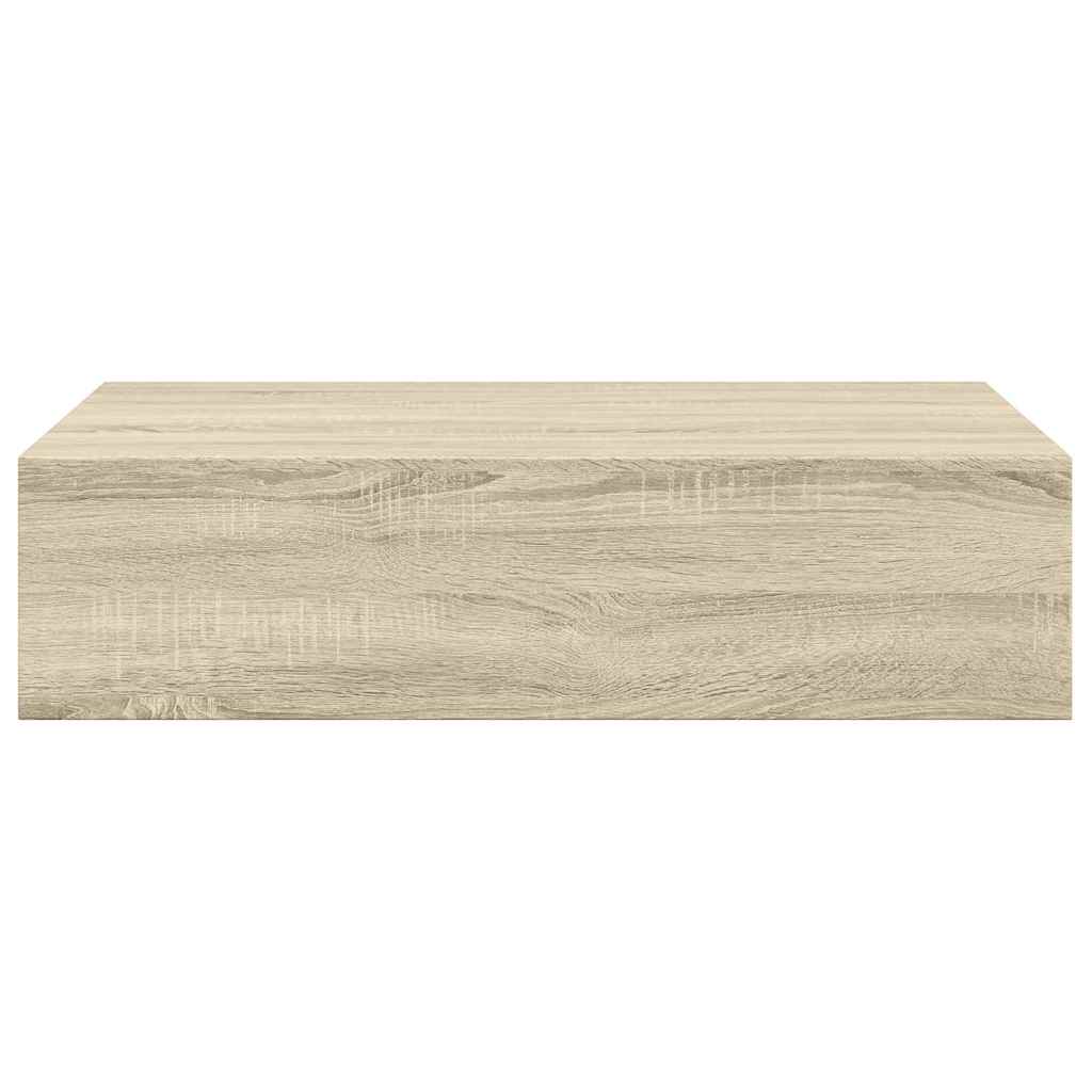 Lentynos su stalčiais, 2vnt., ąžuolo, 40x23,5x10cm, MDF
