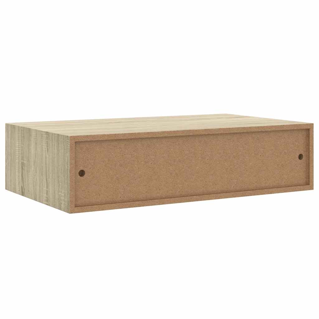 Lentynos su stalčiais, 2vnt., ąžuolo, 40x23,5x10cm, MDF