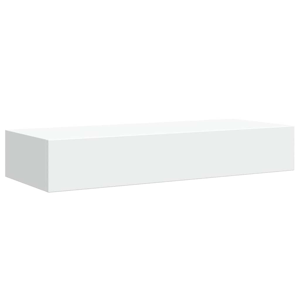 Lentynos su stalčiais, 2vnt., baltos, 60x23,5x10cm, MDF